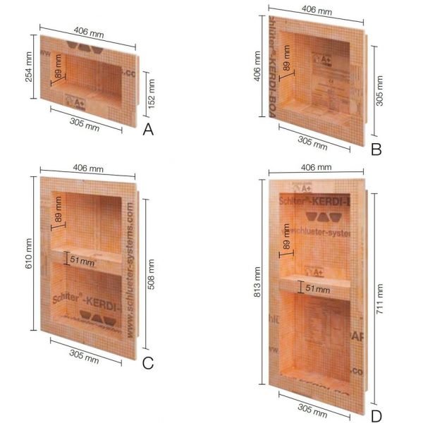 Schlüter®-KERDI-BOARD-N Nika (odkladacia plocha ) pod obklad