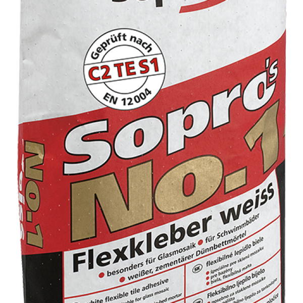 Sopro’s No.1 weiss - Flexkleber | biele flexibilné lepidlo