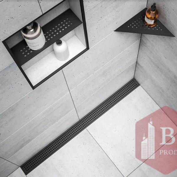 Schlüter®-KERDI-LINE-C (FRAMED TILE) Grafit čierny mat