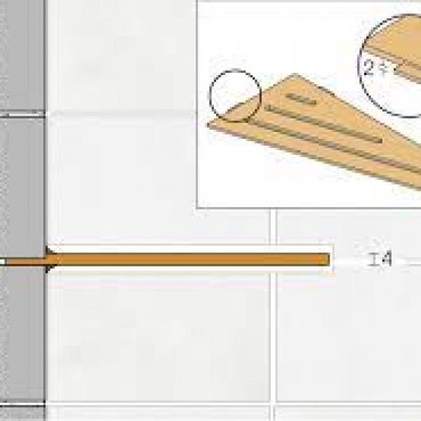 Schlüter®-SHELF-E-S3 Kartáčovaná Polička do obkladu